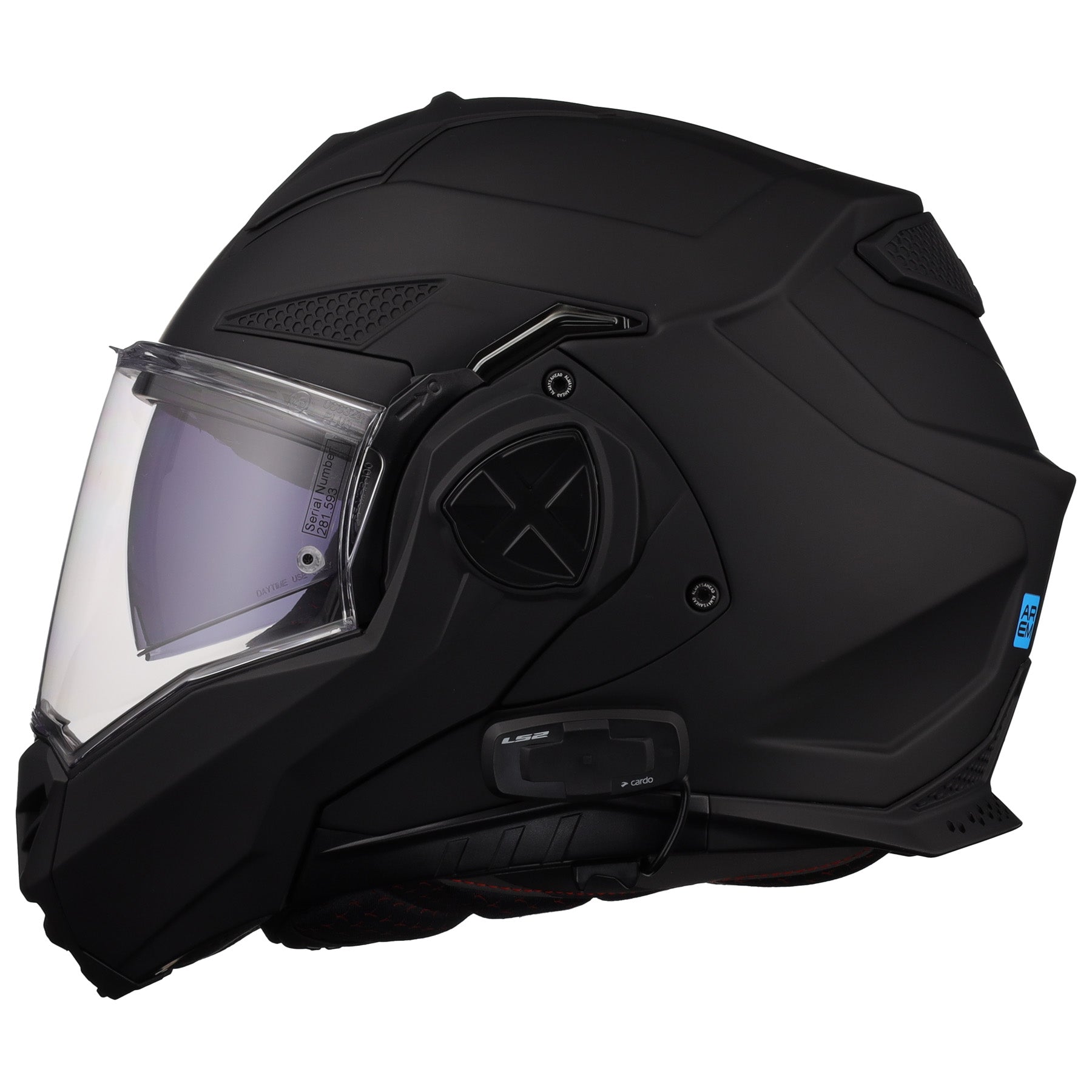 ls2 bluetooth helmet LS2 Helmets Advant X Modular Helmet with Integrated Cardo 4X Bluetooth – Black Hills Moto
