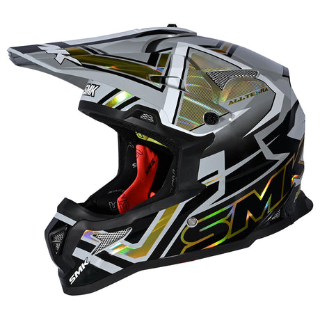 SMK Helmets Allterra X-Aces Chrome Off Road Motorcycle Helmet