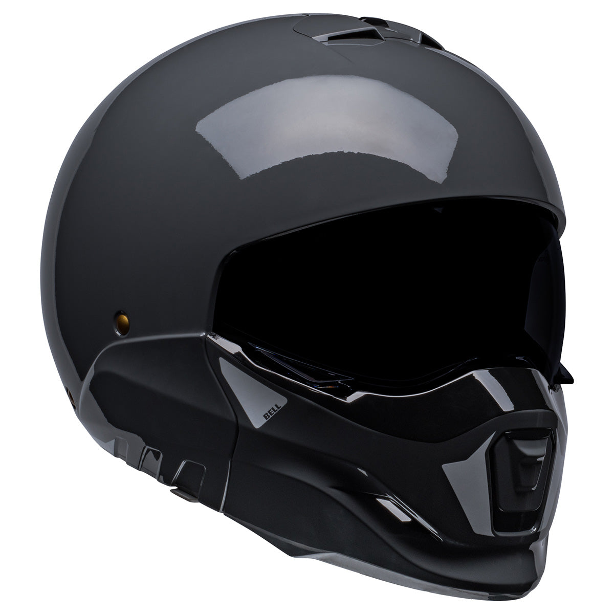 Casco Moto Bell Broozer Gloss Black Medium – Modulare 2 In 1 Con Mentoniera Rimovibile, DOT
