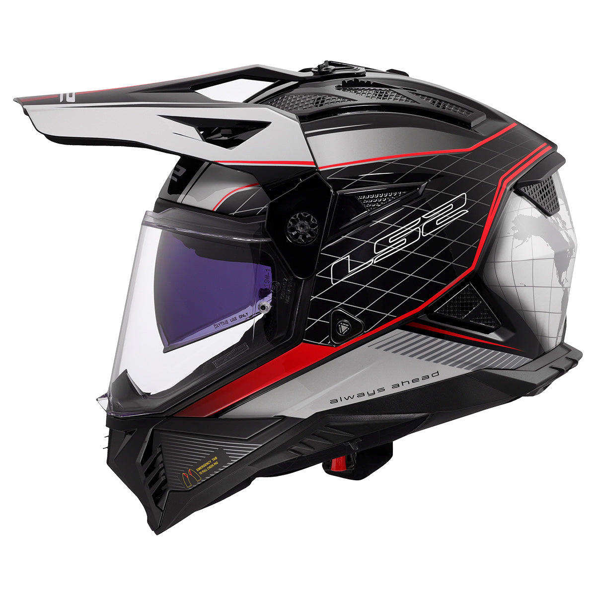LS2 Helmets Blaze II Adventure Motorcycle Helmet W/SunShield