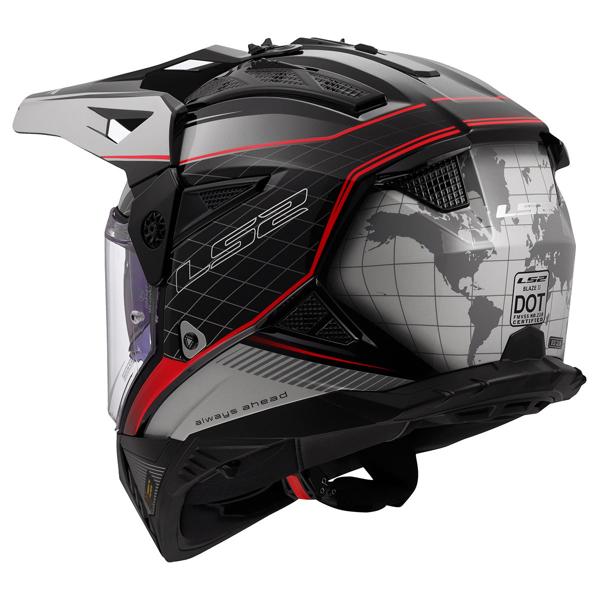 LS2 Helmets Blaze II Adventure Motorcycle Helmet W/SunShield