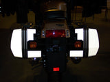 Reflective Decals for Kawasaki Concours C1000 Rear Bags (Black)