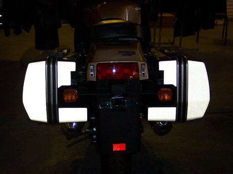 Reflective Decals for Kawasaki Concours C1000 Rear Bags (Black)