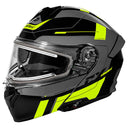 Castle X CX935 Raid Modular Electric Snow Helmet (Gloss Hi-Vis/Charcoal - 3X-Large)