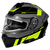 Castle X CX935 Raid Modular Electric Snow Helmet (Gloss Hi-Vis/Charcoal - 3X-Large)