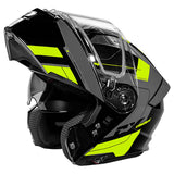 Castle X CX935 Raid Modular Electric Snow Helmet (Gloss Hi-Vis/Charcoal - 3X-Large)