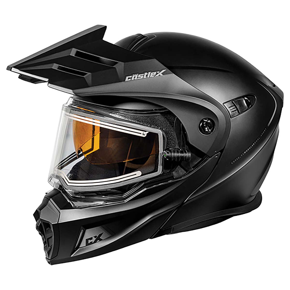 Castle X CX950 V2 Modular Electric Snow Helmet (Matte Black - Small)