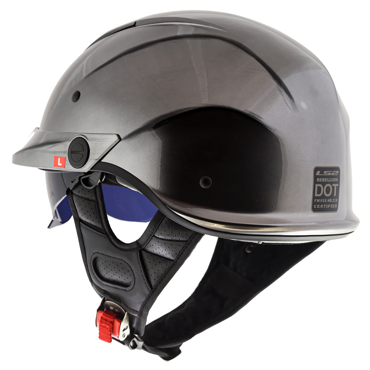 LS2 Helmets Rebellion Motorcycle Half Helmet – Black Hills Moto