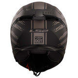 LS2 Helmets Stream II Full Face Motorcycle Helmet W/ SunShield (Matte America Gray/Black - X-Large)