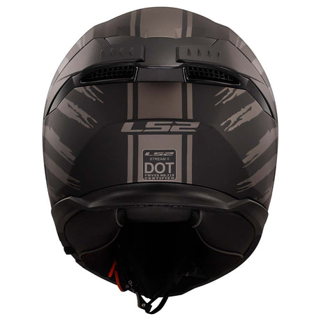 LS2 Helmets Stream II Full Face Motorcycle Helmet W/ SunShield (Matte America Gray/Black - 2X-Large)