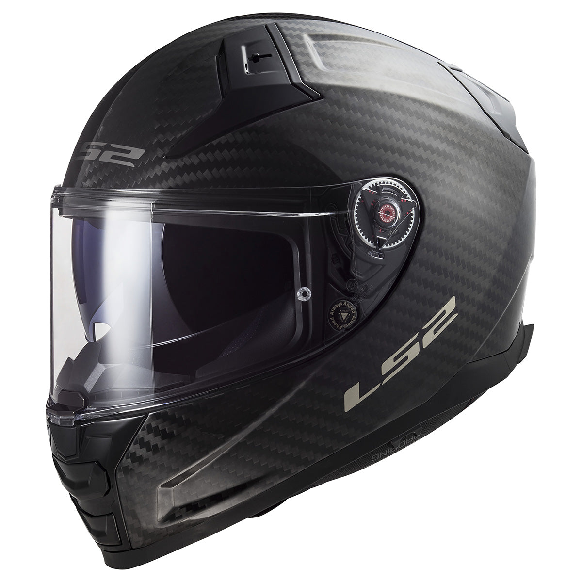 LS2 Helmets Citation II Carbon Full Face Motorcycle Helmet W/ SunShield