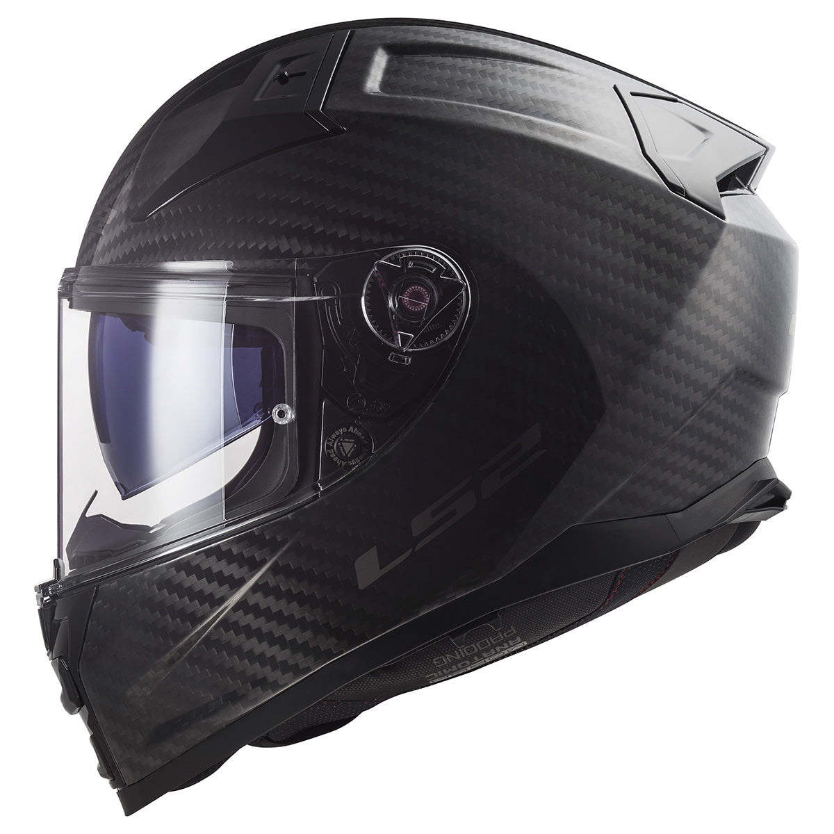 LS2 Helmets Citation II Carbon Full Face Motorcycle Helmet W/ SunShield