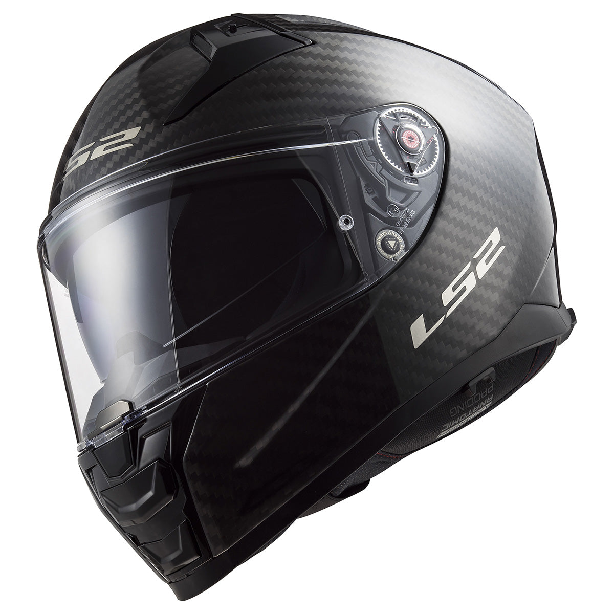 LS2 Helmets Citation II Carbon Full Face Motorcycle Helmet W/ SunShield