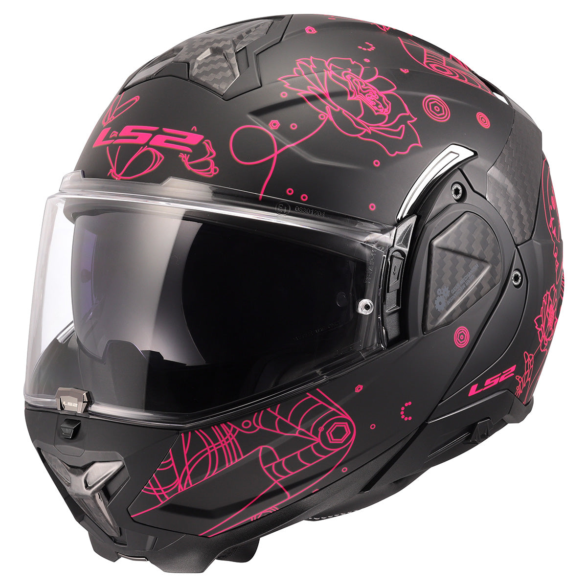 LS2 Helmets Advant II Modular Motorcycle Helmet W/ SunShield