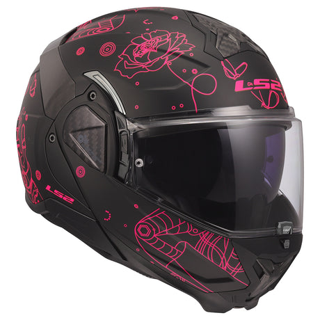 LS2 Helmets Advant II Modular Motorcycle Helmet W/ SunShield