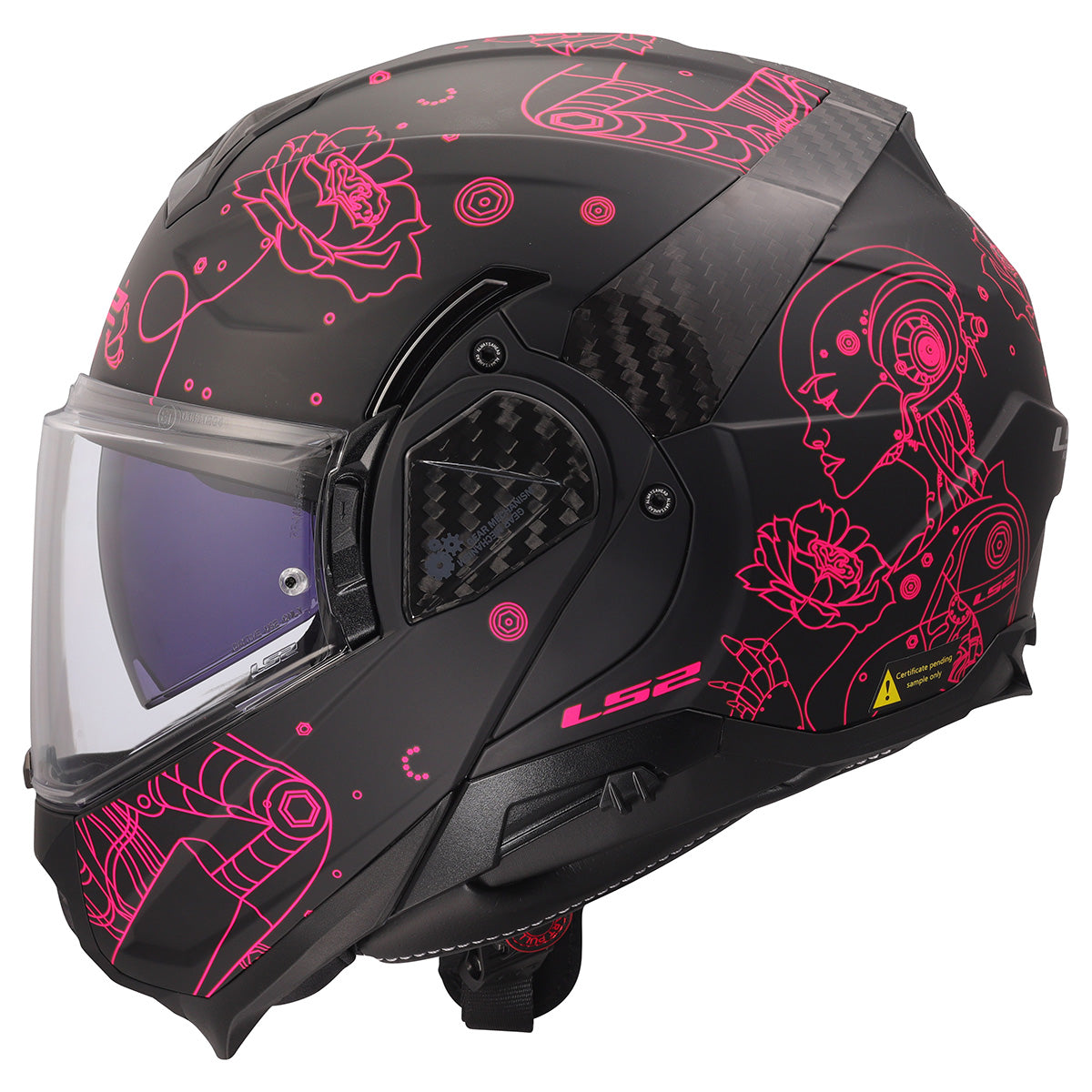 LS2 Helmets Advant II Modular Motorcycle Helmet W/ SunShield