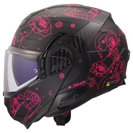 LS2 Helmets Advant II Modular Motorcycle Helmet W/ SunShield