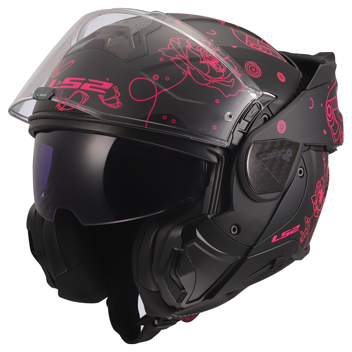 LS2 Helmets Advant II Modular Motorcycle Helmet W/ SunShield