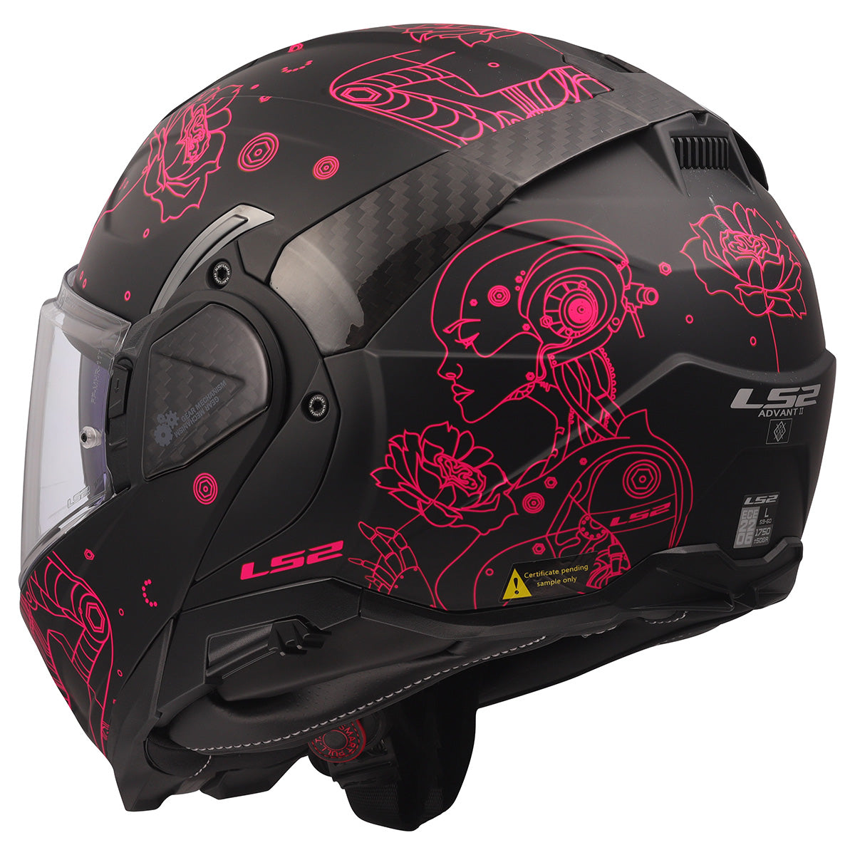 LS2 Helmets Advant II Modular Motorcycle Helmet W/ SunShield