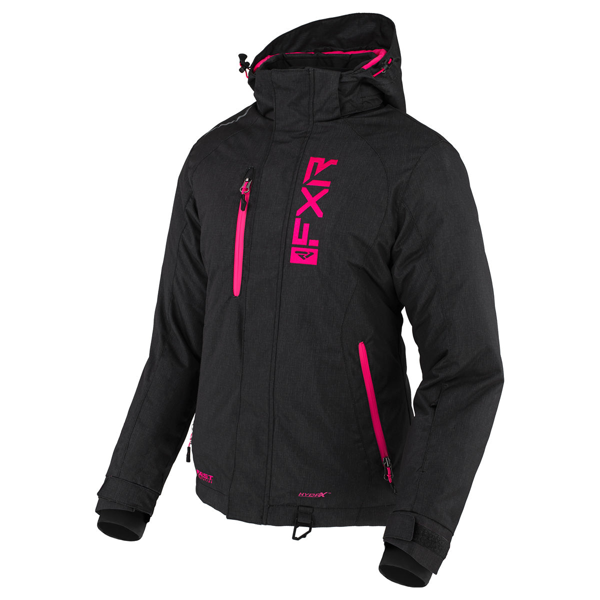 FXR Women's Fresh Jacket (Black Linen/Fuchsia - 16)