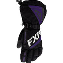 FXR Women's Fusion Glove (Black/Purple - X-Large)