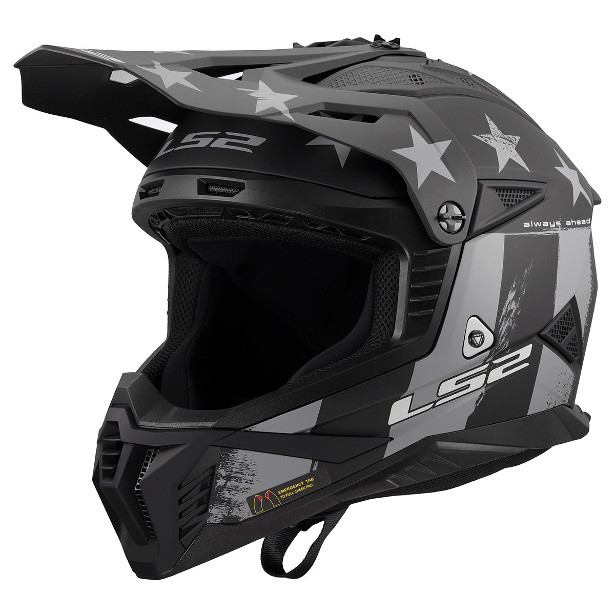 LS2 Helmets Gate II Full Face MX Motorcycle Helmet LS2 Helmets Gate II Full Face MX Motorcycle Helmet