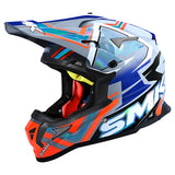 SMK Helmets Allterra X-Aces Chrome Off Road Motorcycle Helmet