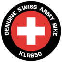 Reflective Genuine Swiss Army Bike Decal