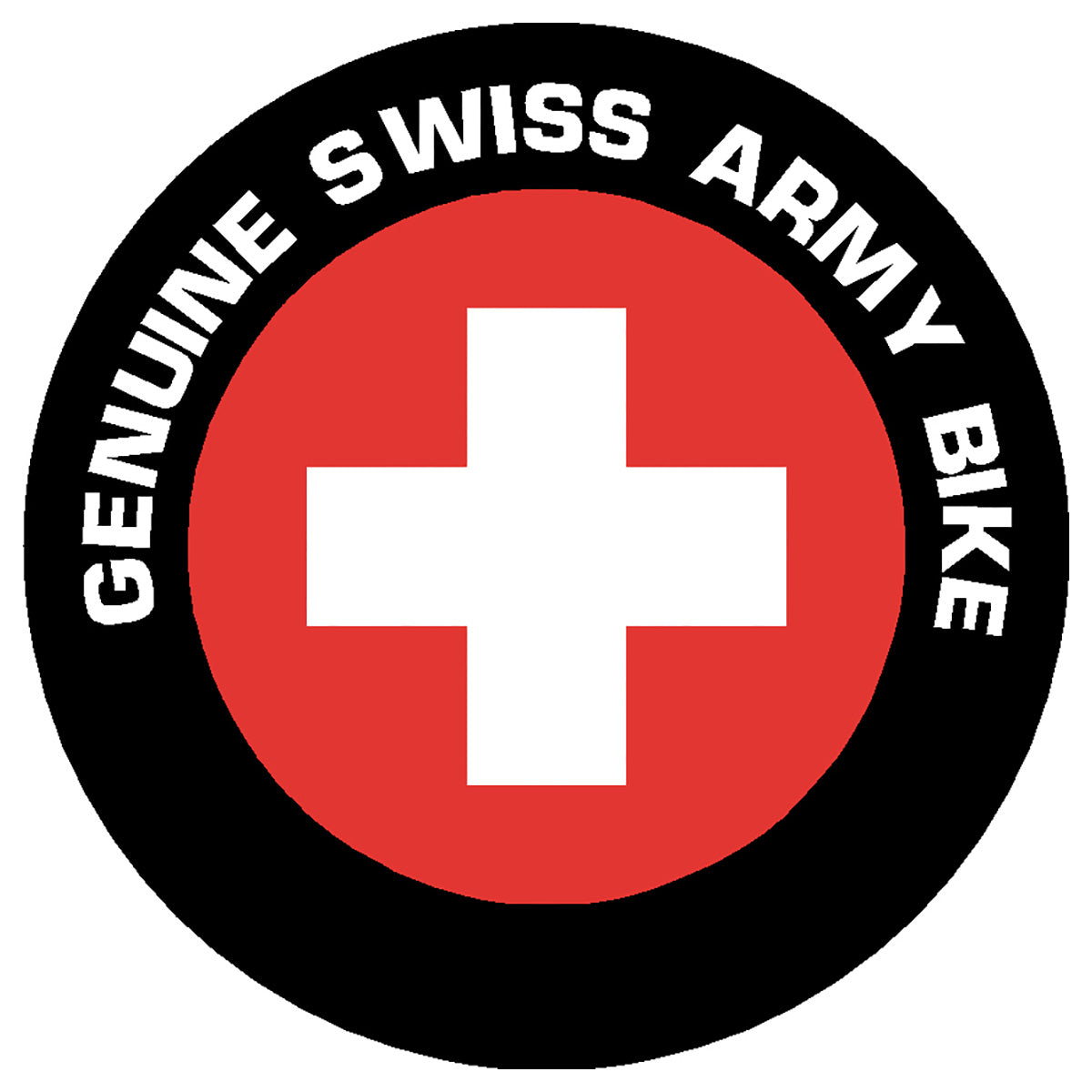 Reflective Genuine Swiss Army Bike Decal