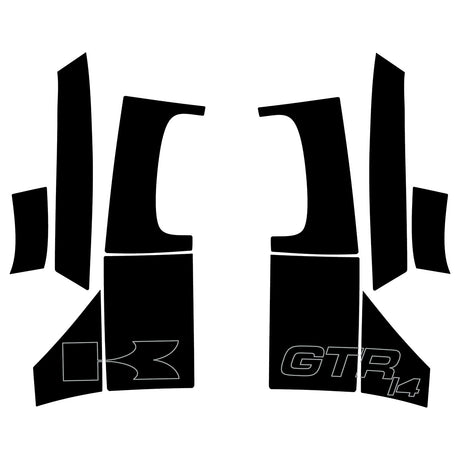 Reflective Decals for Kawasaki Concours 14 / GTR1400 Rear & Side Bags