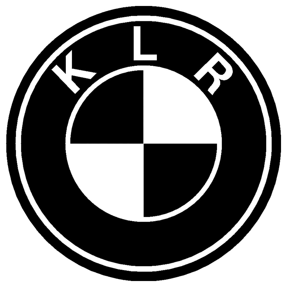 Reflective Kawasaki KLR Roundels