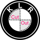 Reflective Kawasaki KLR Roundels