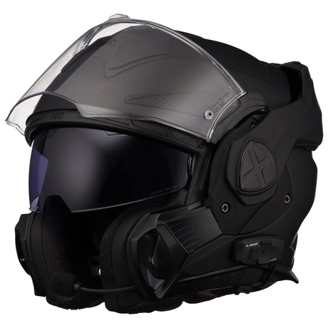 LS2 Helmets Advant X Modular Helmet with Integrated Cardo 4X Bluetooth