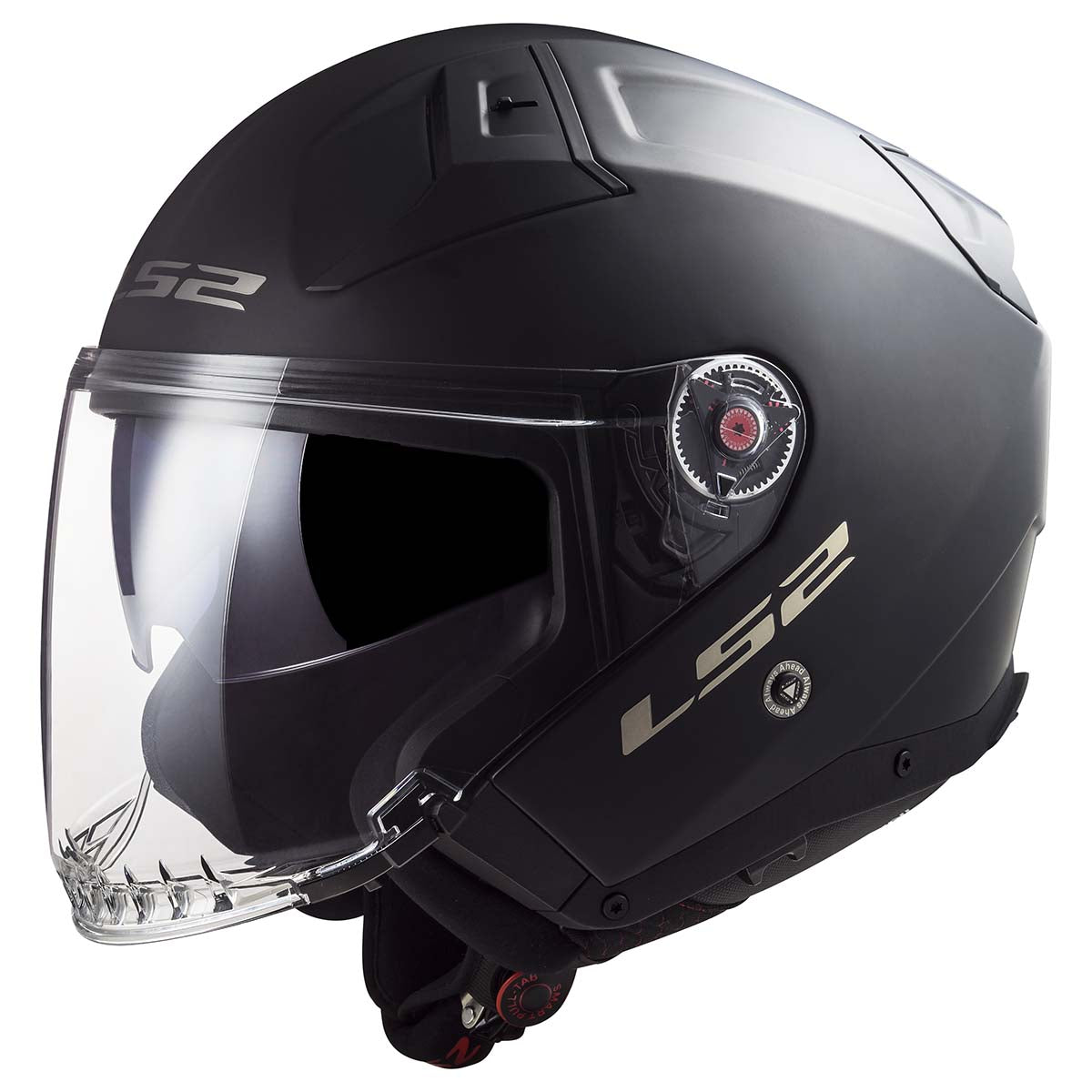 LS2 Helmets Open Face Infinity II Helmet (Matte Black - Small)