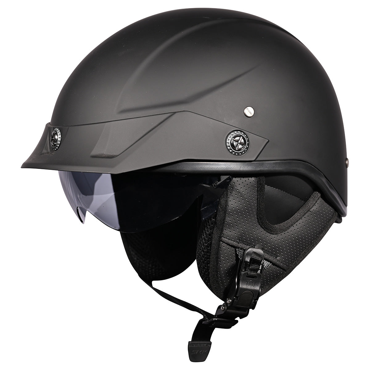 SMK Helmets Patriot Motorcycle Half Helmet