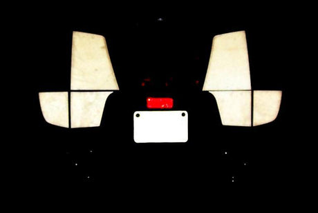 Reflective Decals for Honda ST1300 Rear Bags (Black)