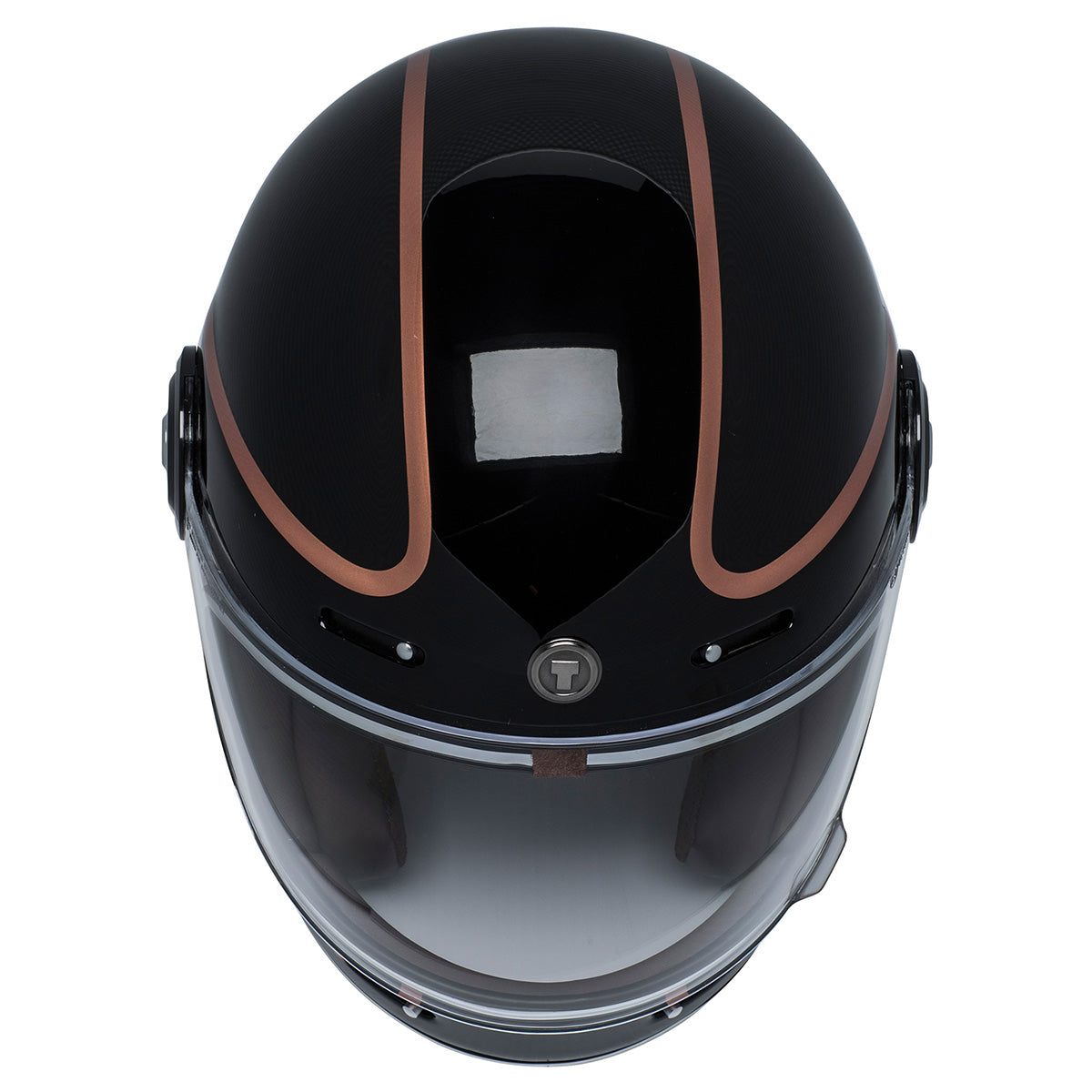 copper motorcycle helmet Torc T-1 Retro Copper Pin Full Face Helmet