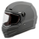 Torc T-9 Retro Full Face Nardo Helmet (Gloss Grey - 2X-Large)