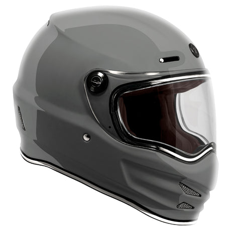 Torc T-9 Retro Full Face Nardo Helmet (Gloss Grey - 2X-Large)