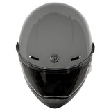 Torc T-9 Retro Full Face Nardo Helmet (Gloss Grey - 2X-Large)