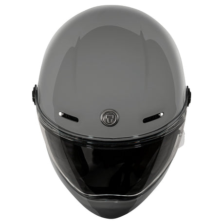Torc T-9 Retro Full Face Nardo Helmet (Gloss Grey - 2X-Large)