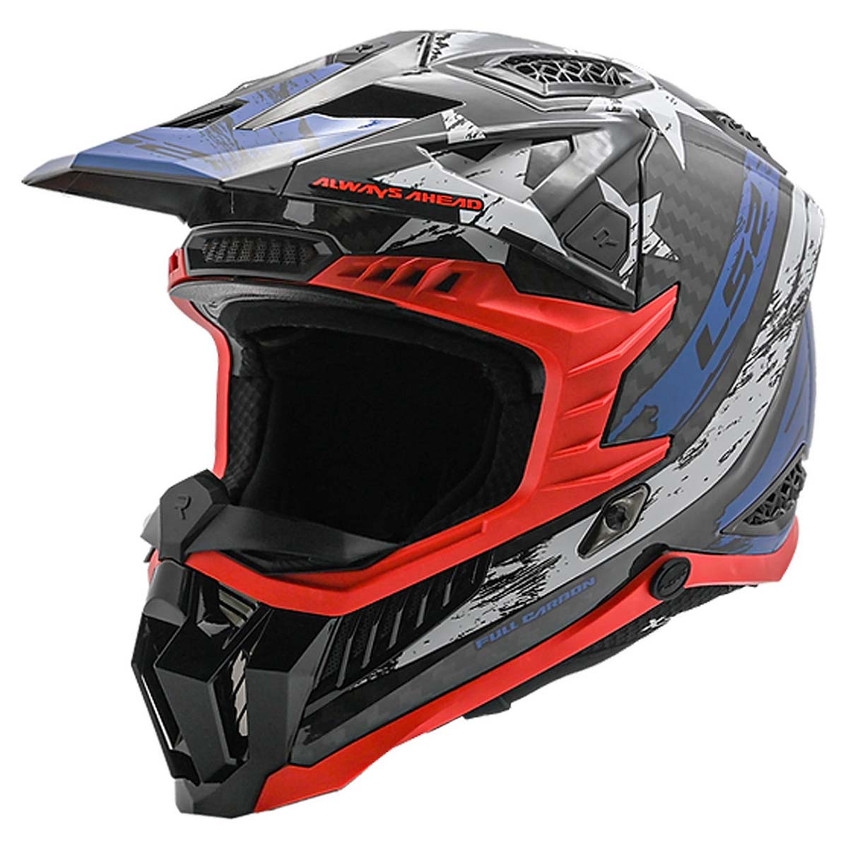 full face off road motorcycle helmets LS2 Helmets X-Force Carbon MX Off Road Helmet – Black Hills Moto