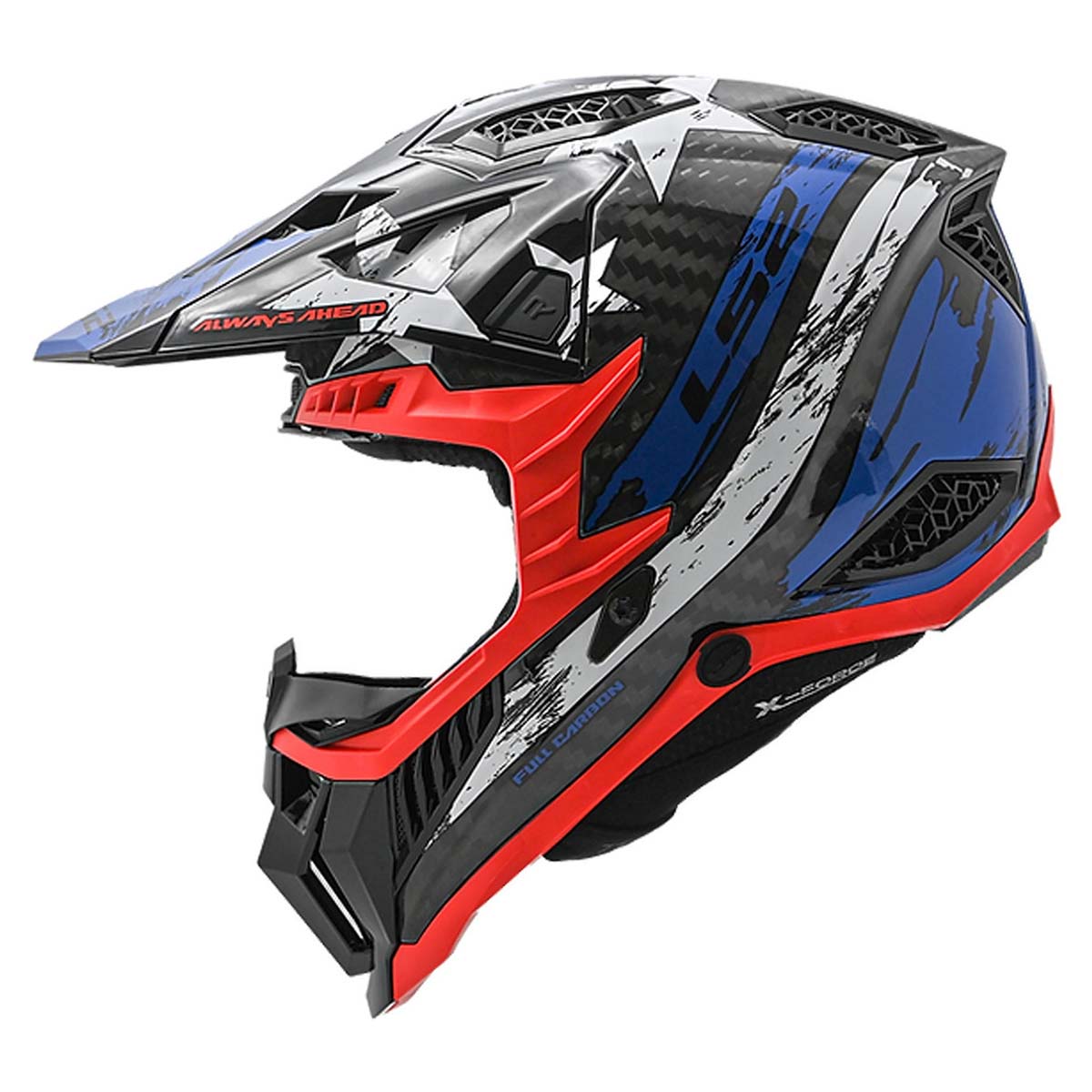 ls2 carbon fibre helmets LS2 Helmets X-Force Carbon MX Off Road Helmet – Black Hills Moto