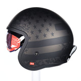 LS2 Helmets Open Face Spitfire Helmet (Black Flag Matte - X-Small)