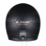 LS2 Helmets Open Face Spitfire Helmet (Black Flag Matte - X-Small)