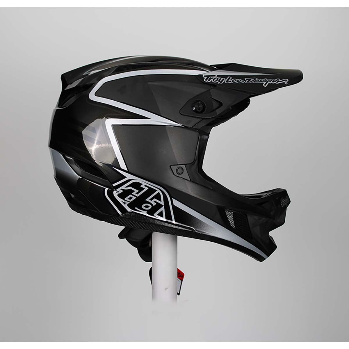 Troy Lee Designs D4 MIPS Carbon Lines Helmet (Black/Gray - X-Large