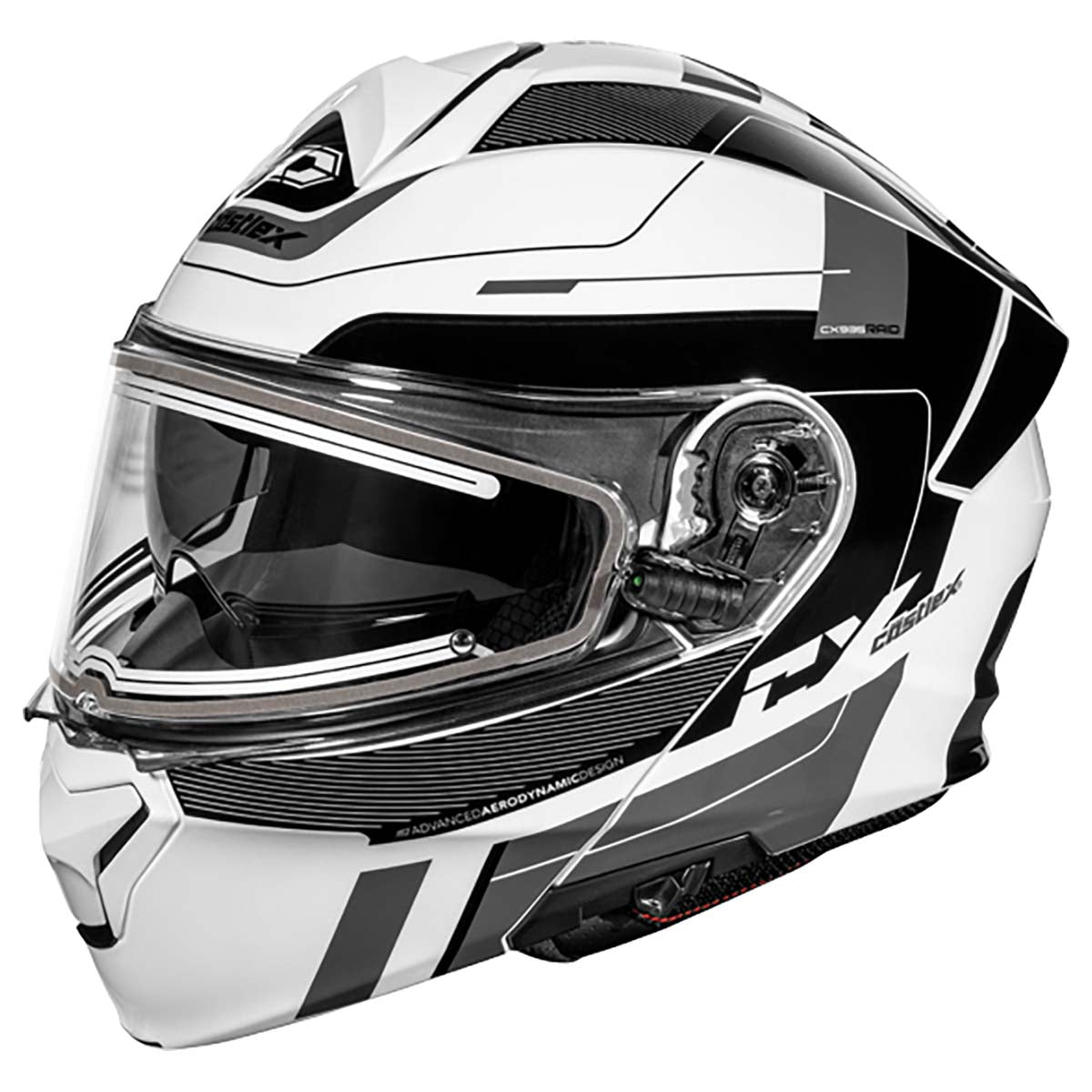 逆輸入 Castle X CX X 935 Helmet Castle Raid Modular Modular Snow  Electric Snow Helmet Fierce (Gloss V2 CX950 Hi-Vis/Charcoal-Medium) 